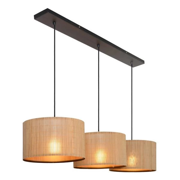 Lucide MAGIUS - Pendant light - 3xE27 - Natural - detail 4